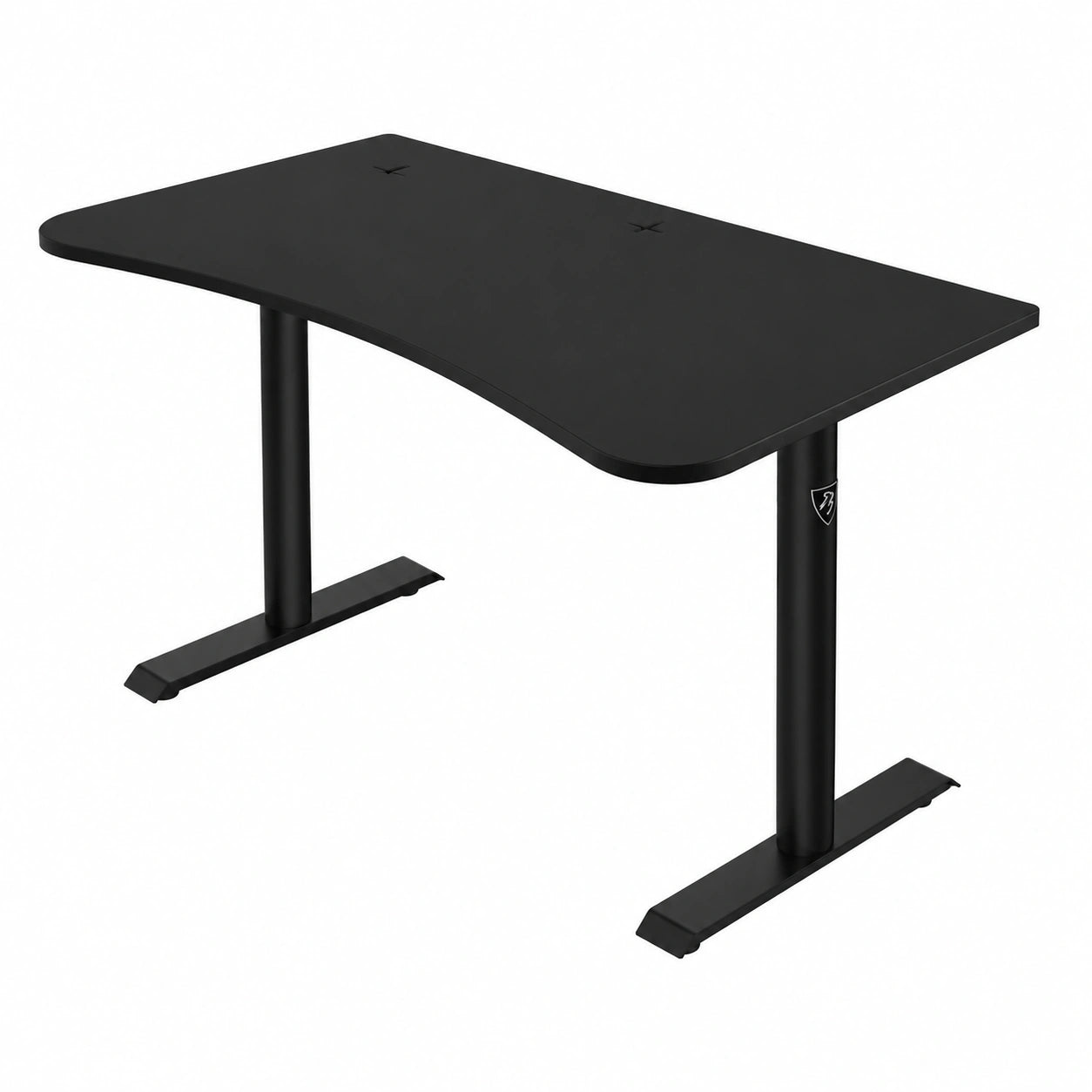 Bureau, avec rangement, en acier, 140 x 76 cm, coloris noir, pour l’espace de travail