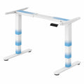 Bureau, réglable, coloris blanc, pour l’espace de travail