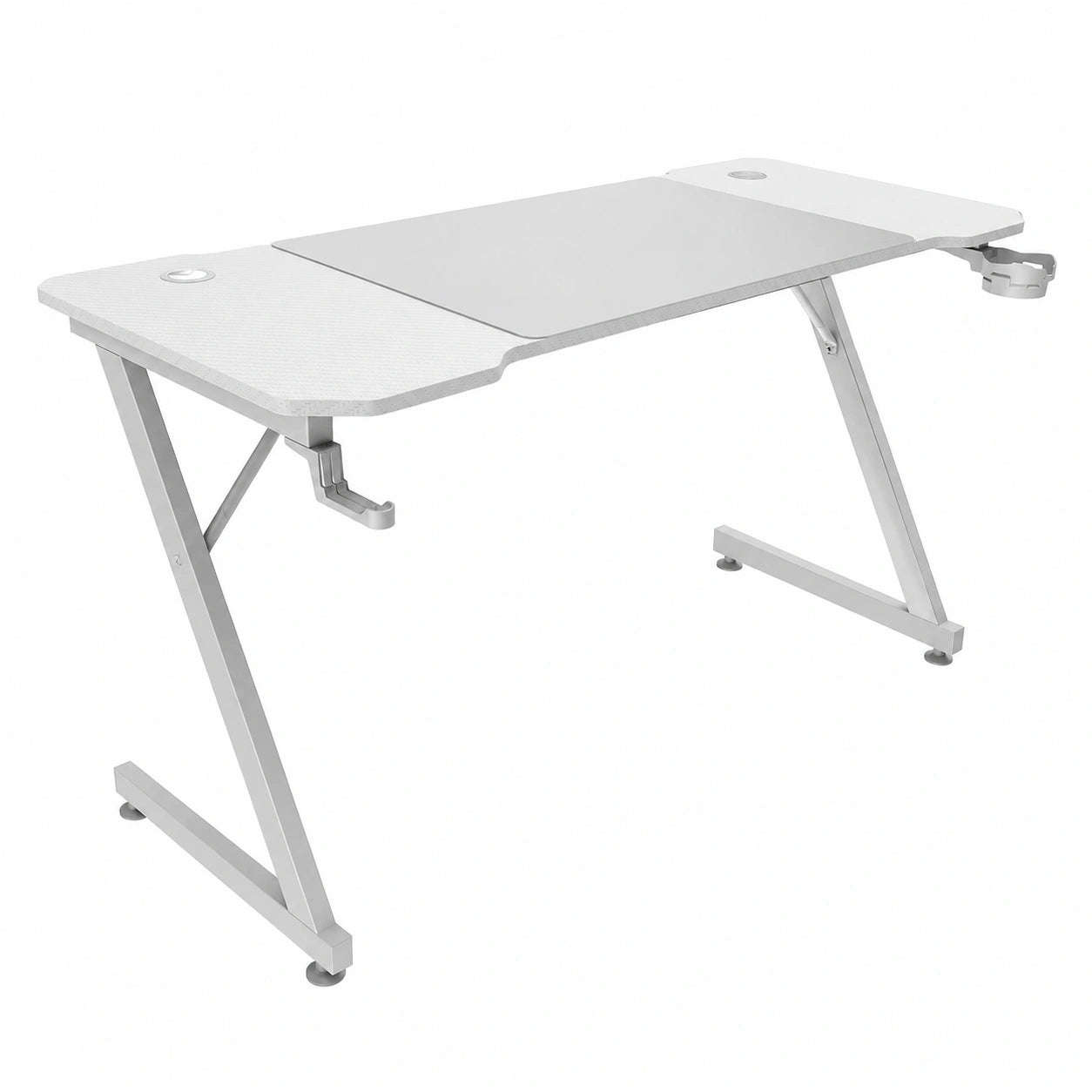 Bureau, en métal, coloris blanc, 140 x 60 cm, pour l’espace de travail