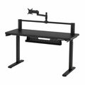 Bureau, réglable, coloris noir, pour l’espace de travail