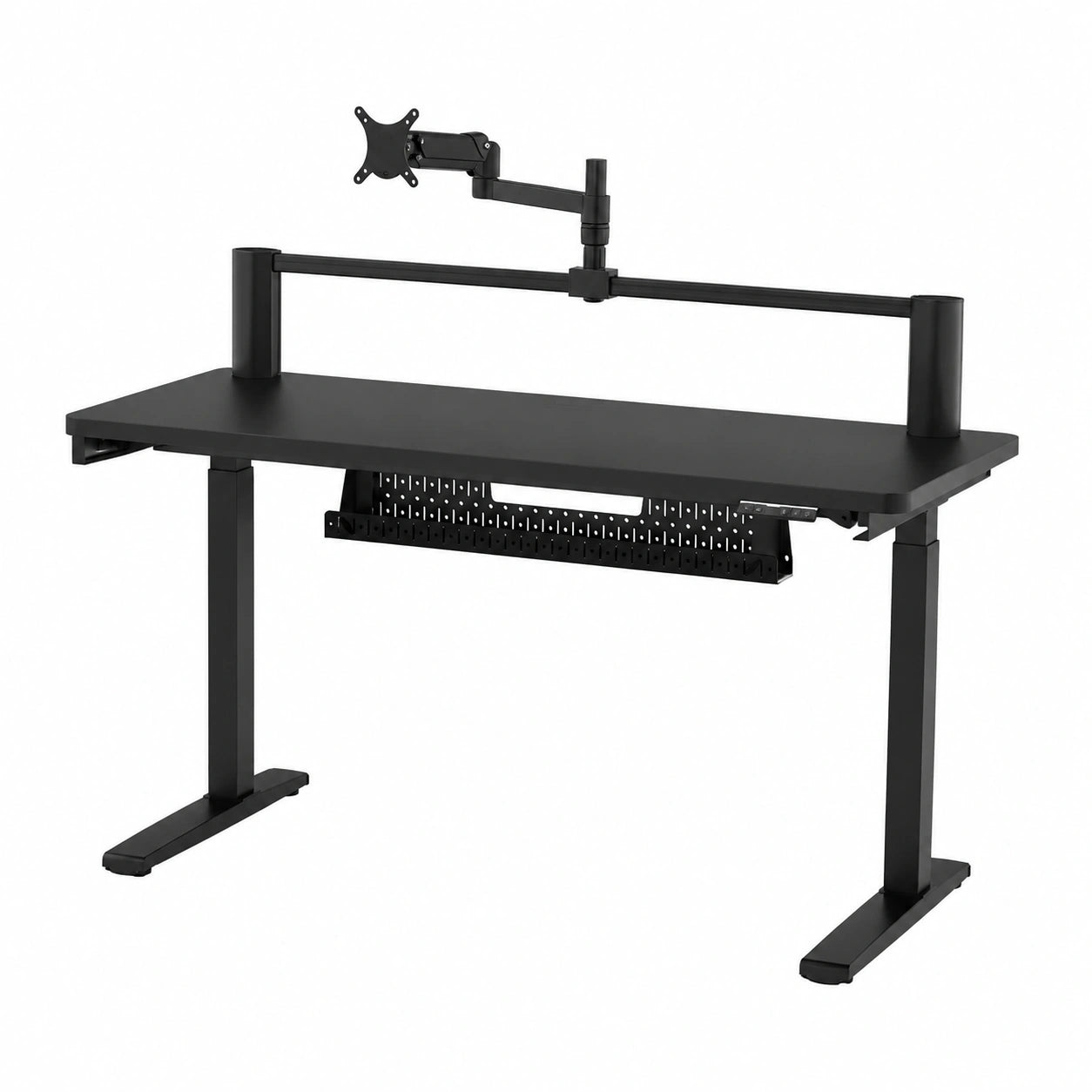 Bureau, réglable, coloris noir, pour l’espace de travail