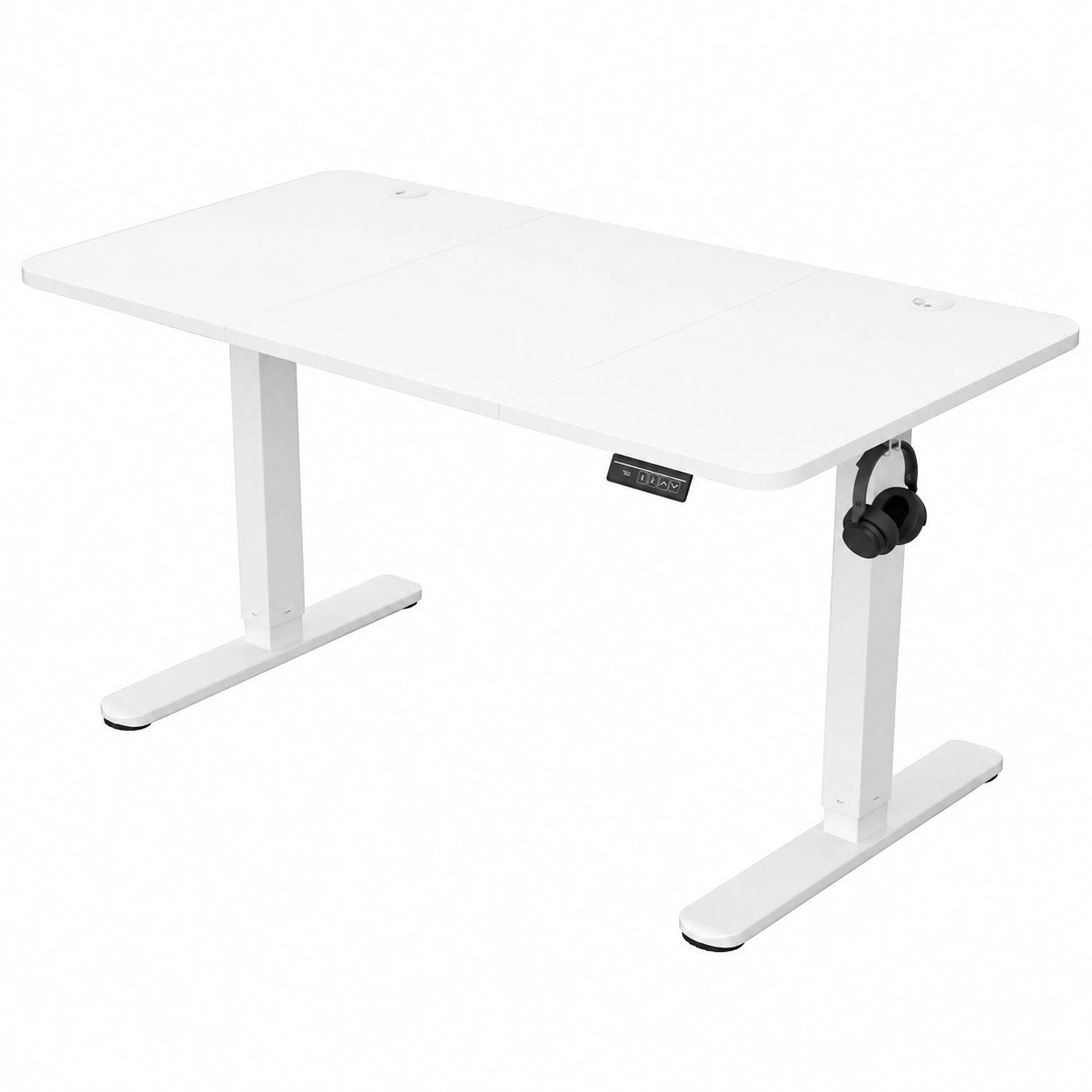 Bureau, réglable, coloris blanc, 160 x 70 cm, pour l’espace de travail