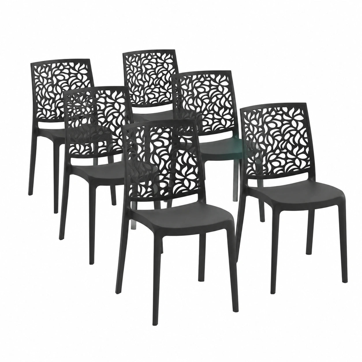 Chaise, en verre, coloris noir, pour la salle à manger ou la cuisine