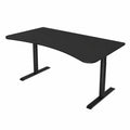 Bureau, réglable, avec rangement, coloris noir, 160 x 82 cm, pour l’espace de travail
