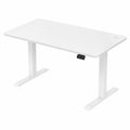 Bureau, réglable, avec crochets, coloris blanc, 140 x 60 cm, pour l’espace de travail
