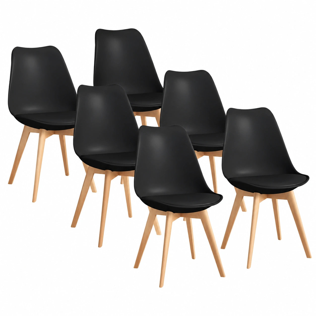 Chaise, coloris noir, pour la salle à manger ou la cuisine